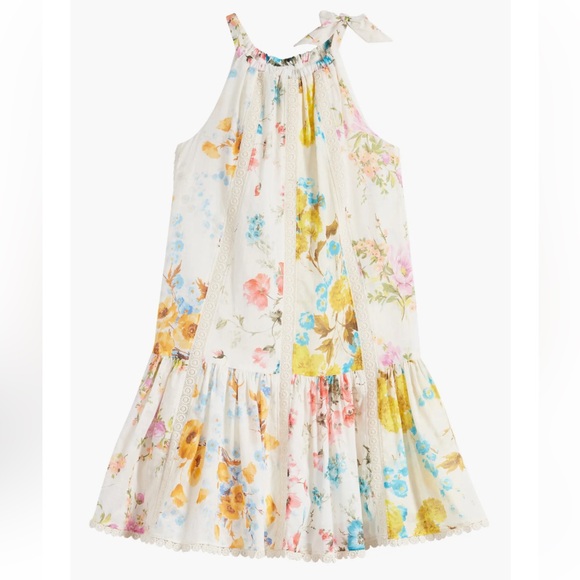 Zimmermann Other - Zimmermann Girls Halcyon Spliced Floral Halter Dress Size 2